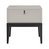 Pasadena 1 Drawer End Table - Flannel Grey