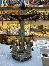 Christ on Cross Water Font (Set of 2)