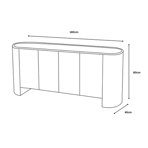 Atlanta 4 Door Sideboard