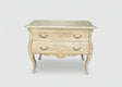 Wooden bombe chest with two drawers and metal handles | Home Centre Direct UK