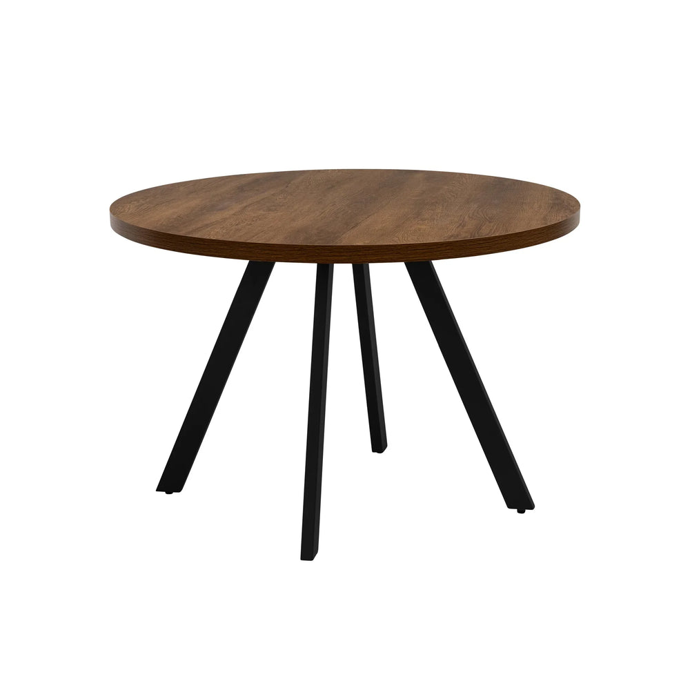 Dark Oak 1.1m Round Dining Table - Stylish and Durable Design