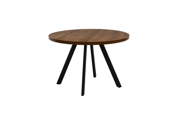 Dark Oak 1.1m Round Dining Table - Stylish and Durable Design