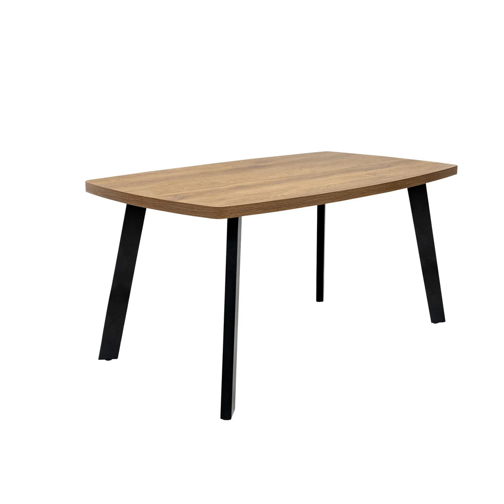 Elegant Dark Oak 1.6m Dining Table for Stylish Interiors