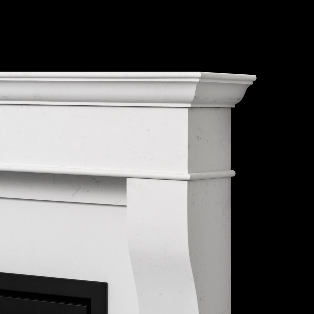 60" Plaza Honed Naples White Surround