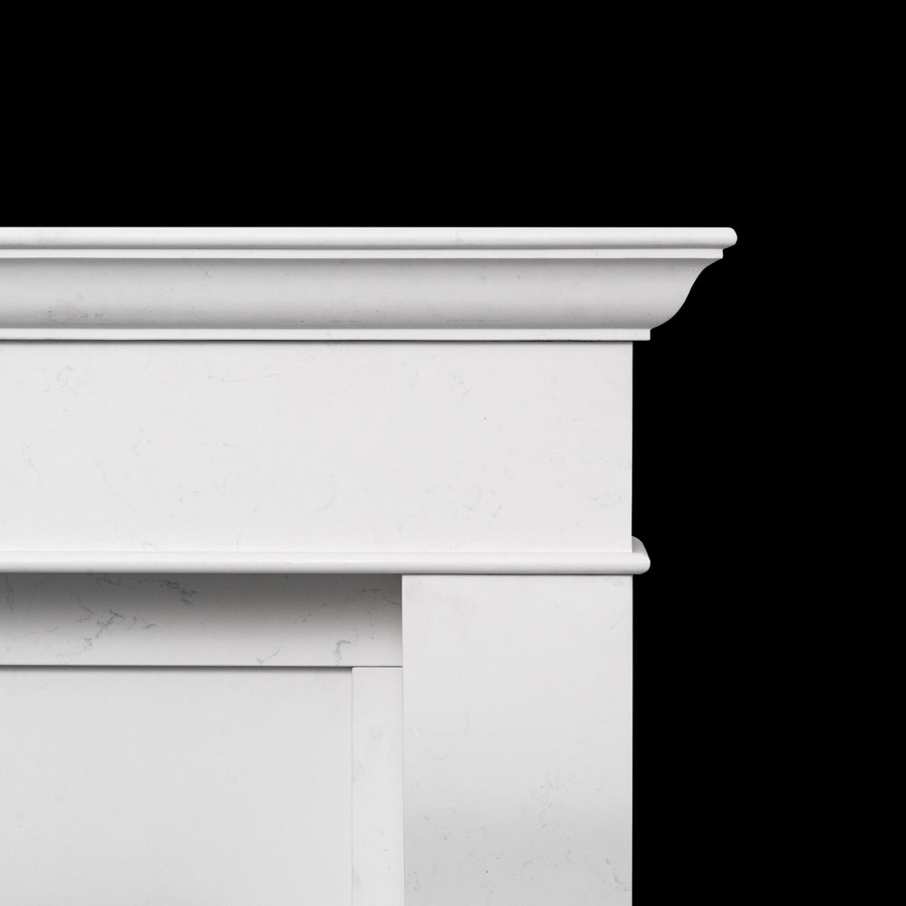 60" Plaza Honed Naples White Surround