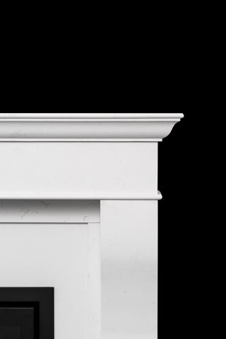 60" Plaza Honed Naples White Surround
