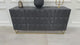 Black Wooden Diamond Pattern Sideboard