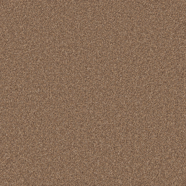 Closeup of pecan brown textured upholstery fabric with fine weave pattern