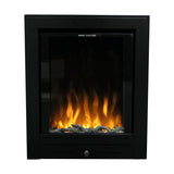 Ezee Glow Pulse Black Electric Fire With Metal Trim