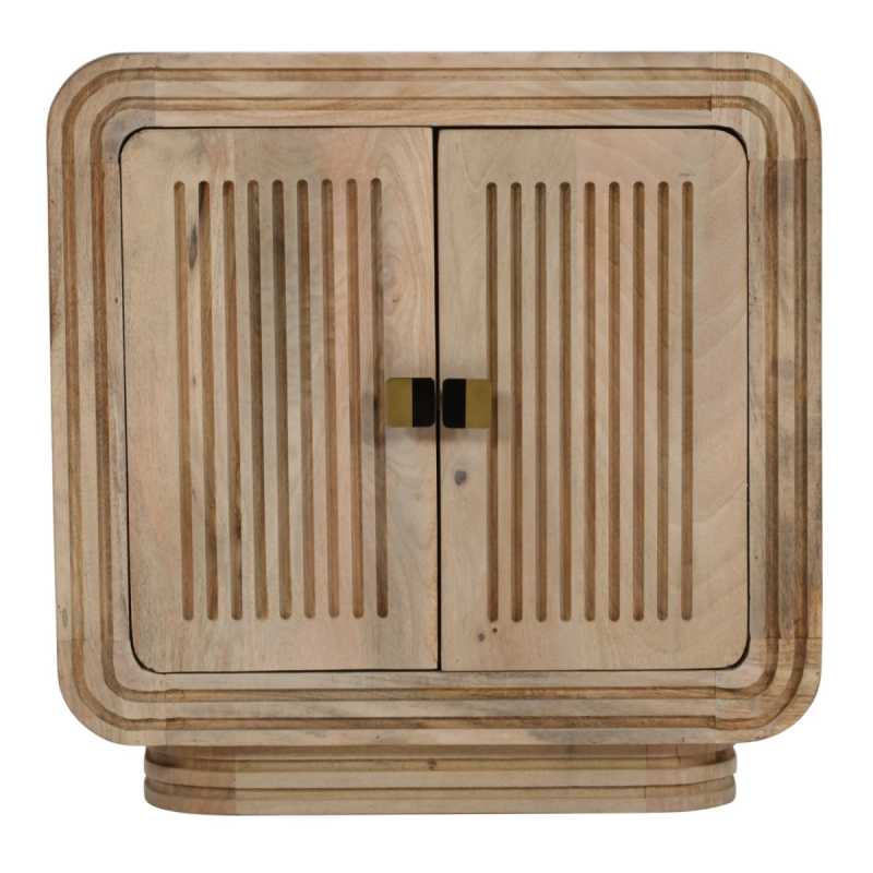 Hudson Carved Mango Wood Mini Sideboard - View 2