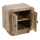 Hudson mini sideboard made of carved mango wood with rustic charm