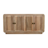 Hudson carved mango wood large sideboard with rustic charm