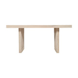 Hudson side table made of carved mango wood in a stylish setting