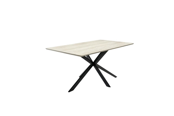 Rialto 1.6m Dining Table - Travertine Melamine