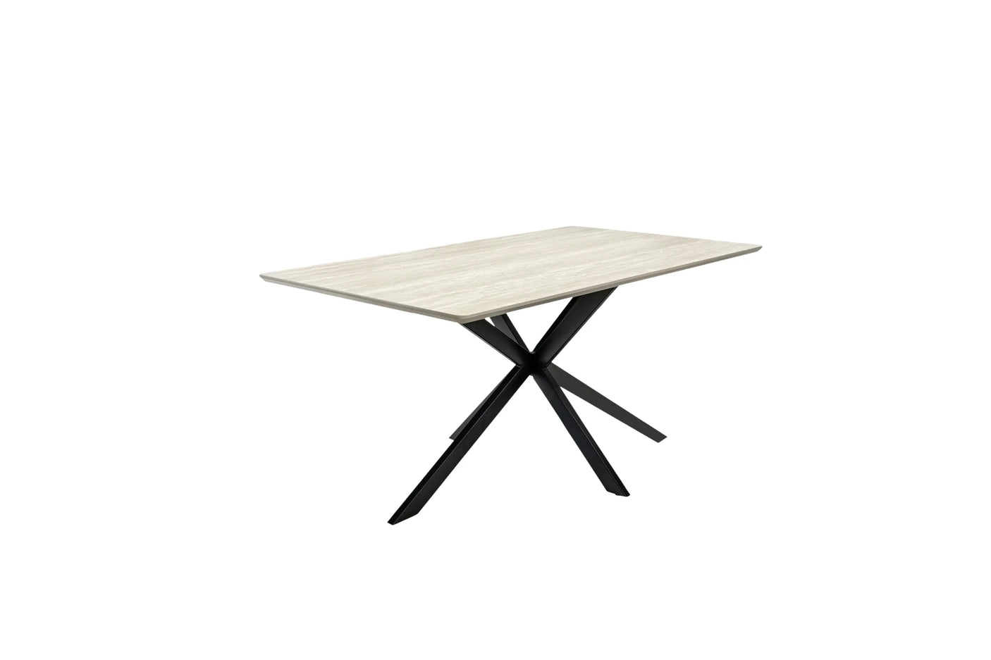 Rialto 1.6m Dining Table - Travertine Melamine
