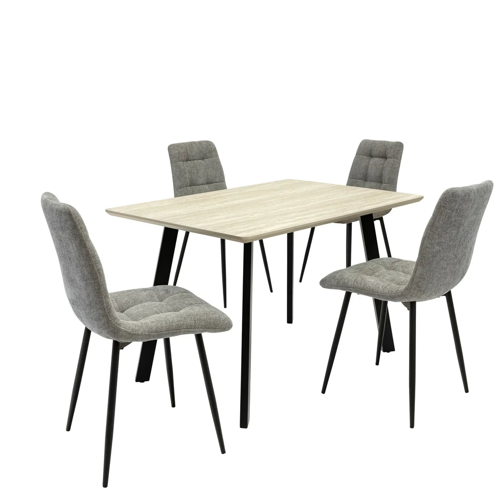 Rialto 1.2m Dining Table - Travertine Melamine