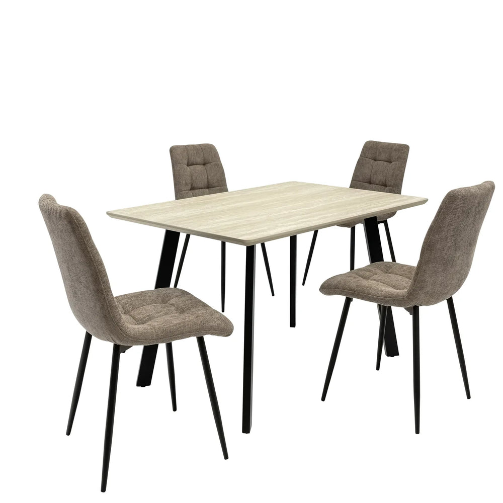 Rialto 1.2m Dining Table - Travertine Melamine