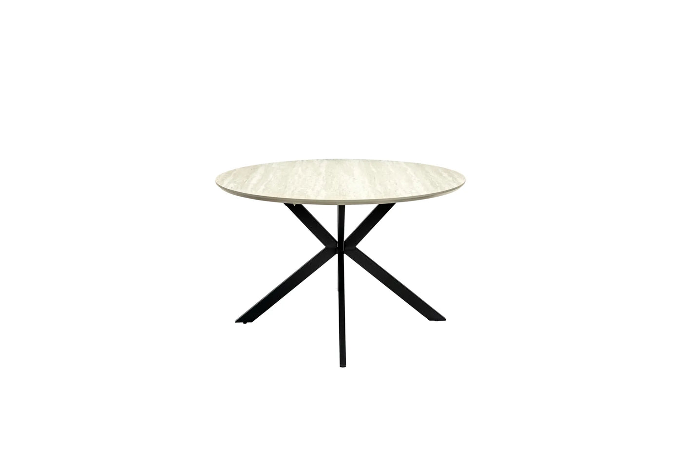 Rialto 1.2m Round Dining Table - Travertine Melamine