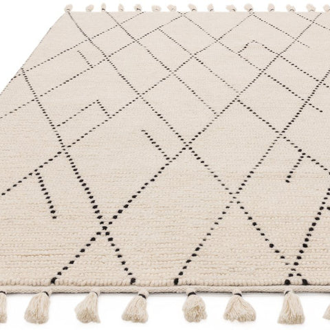 Nepal Cream/Black Linear Rug