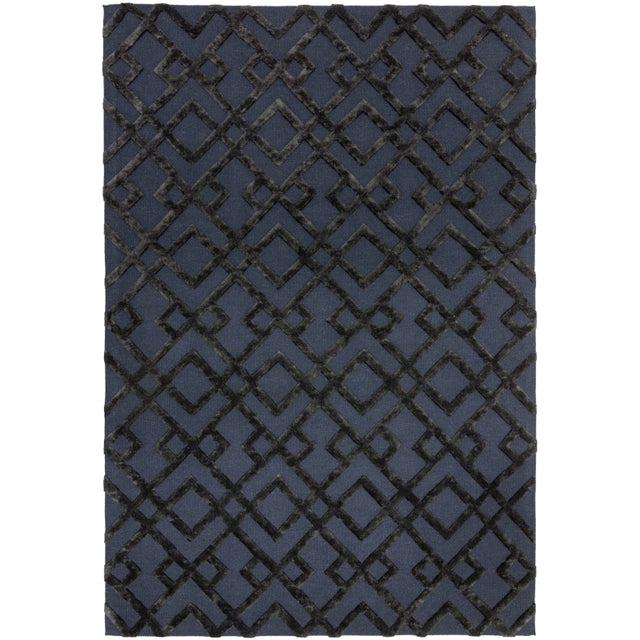 Dixon Black Trellis Rug - Image 1