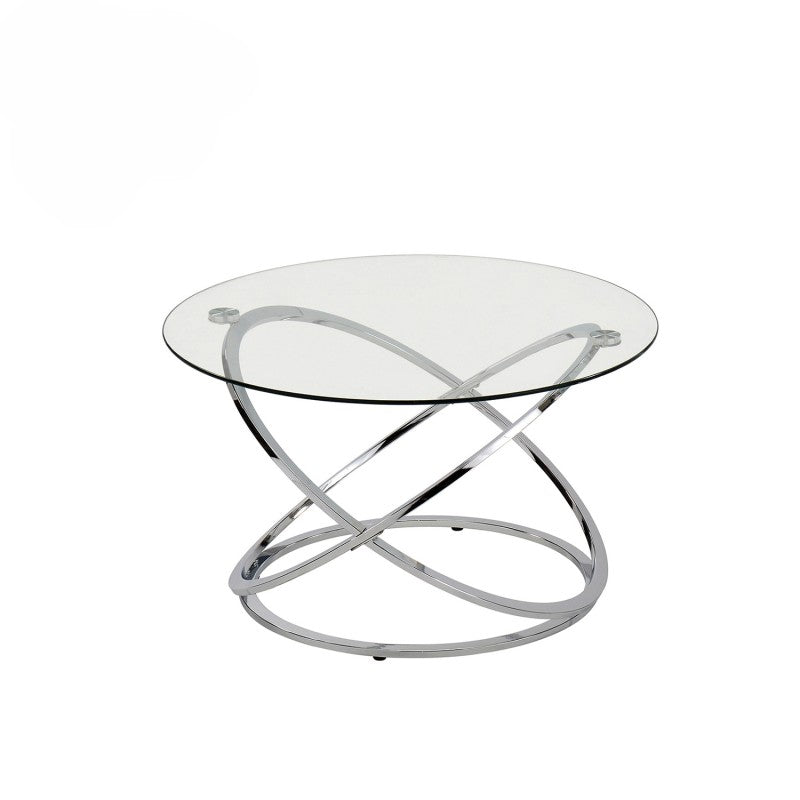 Rizzo Chrome Coffee Table