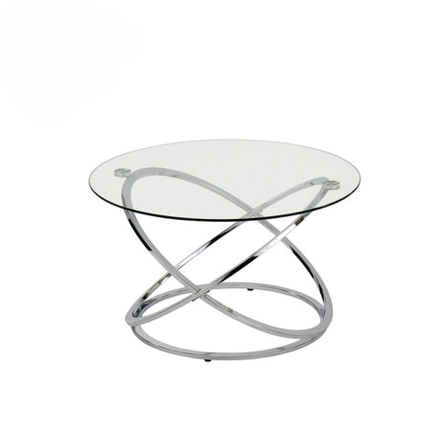 Rizzo Chrome Coffee Table