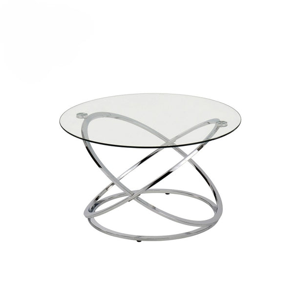 Rizzo Chrome Coffee Table