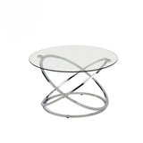 Rizzo Chrome Coffee Table