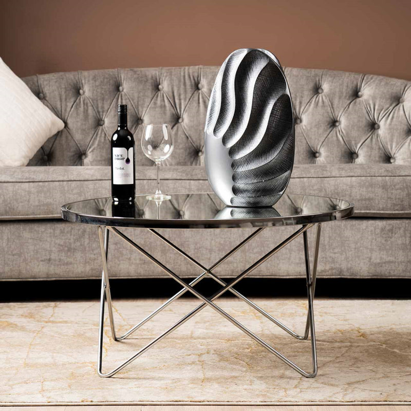 Atom Chrome & Mirror Coffee Table