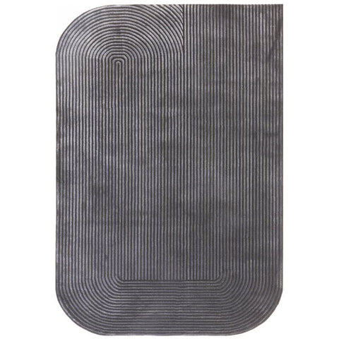 Kuza Shape Black / Charcoal Rug 120x170cm