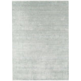 Light grey area rug with subtle horizontal textured pattern, shown from above