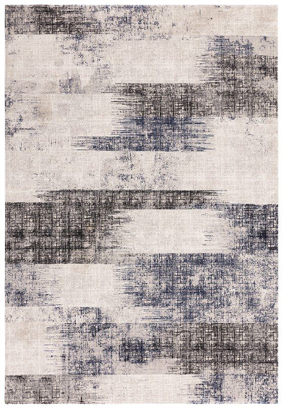Kuza Lines Blue Rug