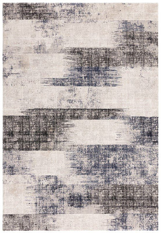 Kuza Lines Blue Rug