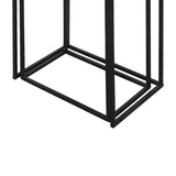 Set of 2 Black and Gold Nesting Tables