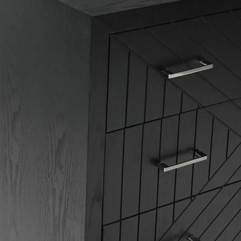 Solano 4-Drawer Black Chest - KD Legs