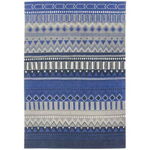 Onix 17 Tribal Mix Blue Rug - Image 1