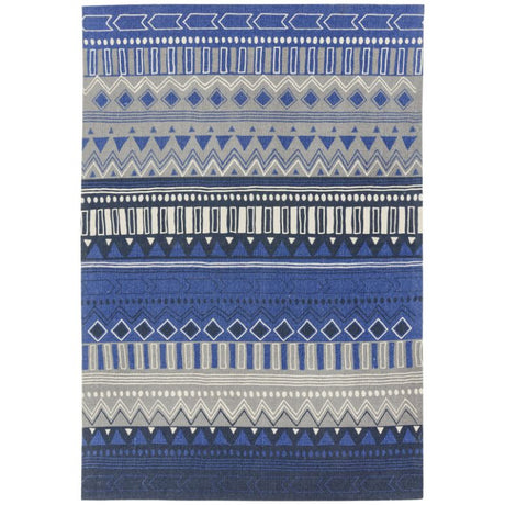 Onix 17 Tribal Mix Blue Rug - Image 1