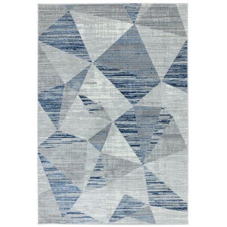 Orion Or14 Blocks Blue Rug