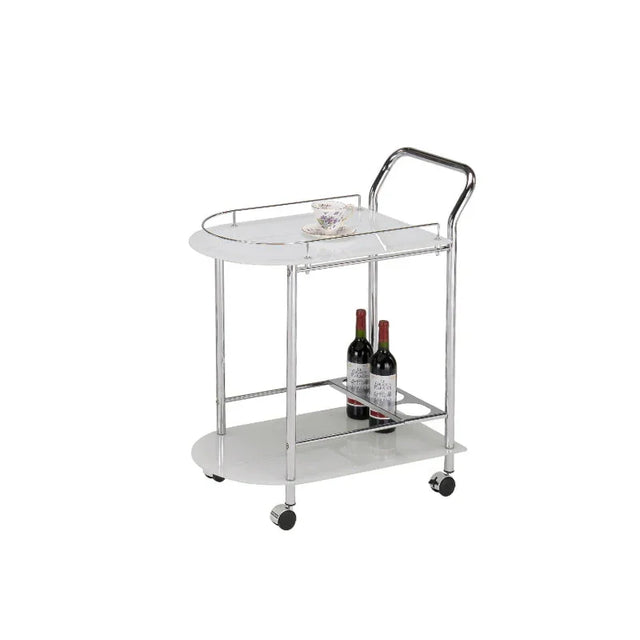 Bavaro Chrome Metal Drinks Trolley