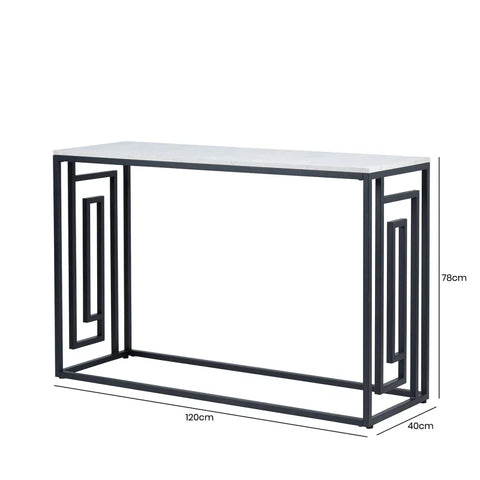 Devon Black and Grey Console Table - KD