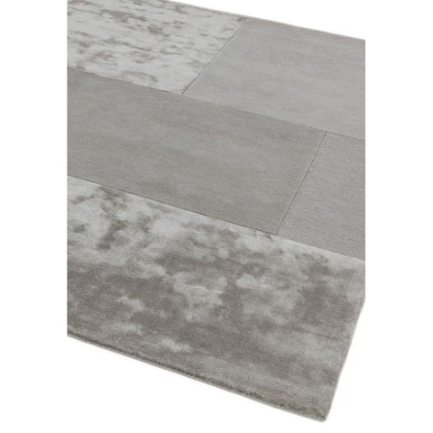 Tate Tonal Textures Silver Rug