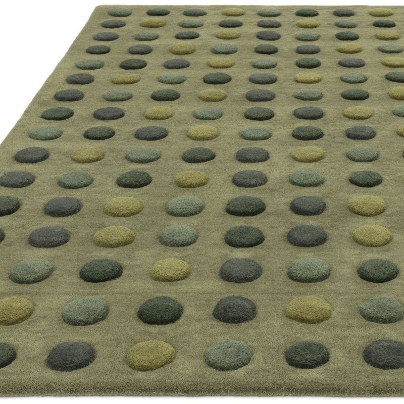 Dotty Green Rug