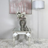 Marrakech Mirror End Table Silver