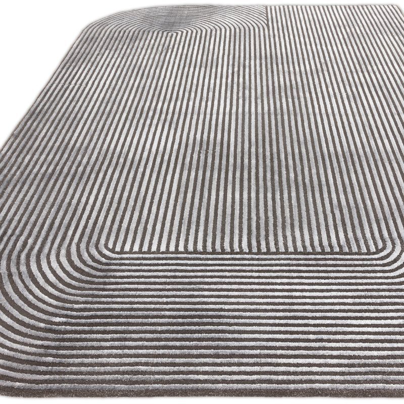 Kuza Shape Black / Charcoal Rug 120x170cm