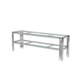 Cohen Chrome Steel Tubes Entertainment Unit