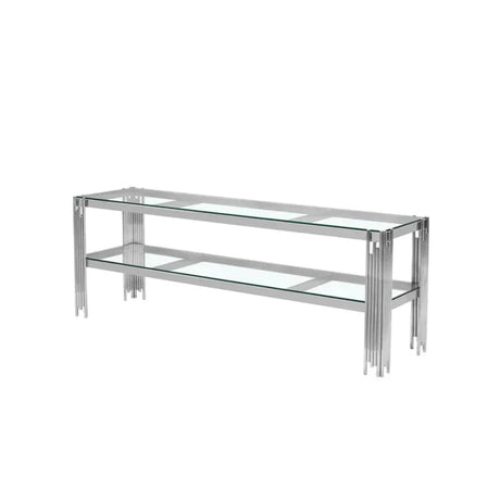 Cohen Chrome Steel Tubes Entertainment Unit