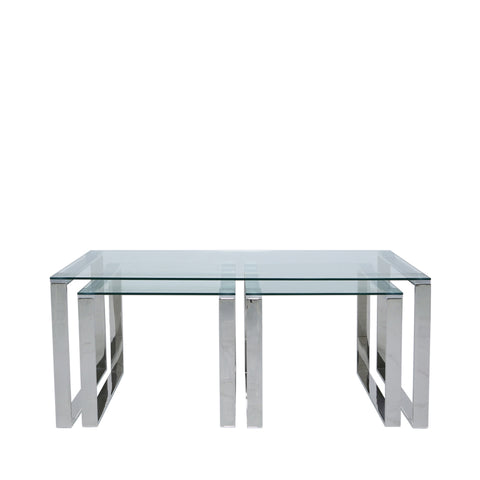 Set of 3 Harry Glass Coffee Tables
