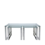 Set of 3 Harry Glass Coffee Tables