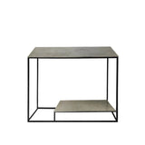 Suhani Console Table Black With Nickel Top
