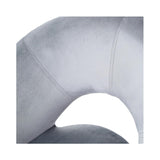 Orb Dining Chair Grey Velvet